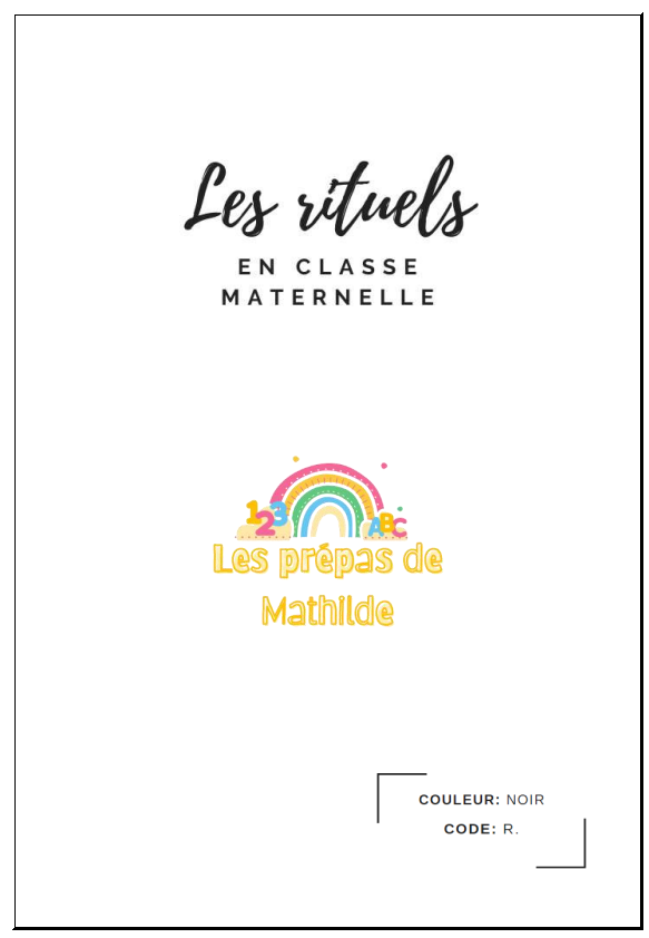 Couverture du dossier Les Rituels en classe maternelle
