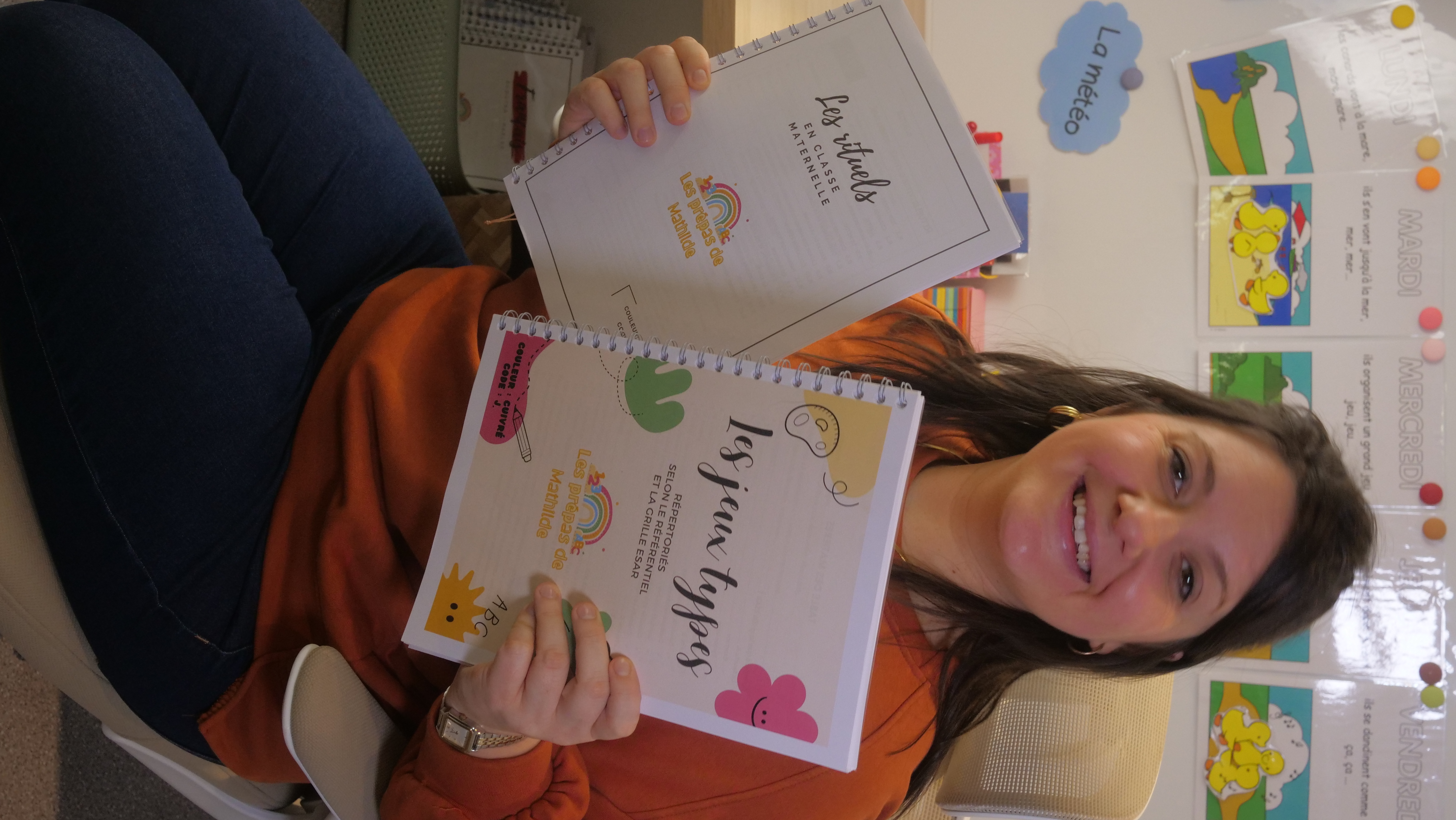 Mathilde, enseignante et créatrice des dossiers pédagogiques